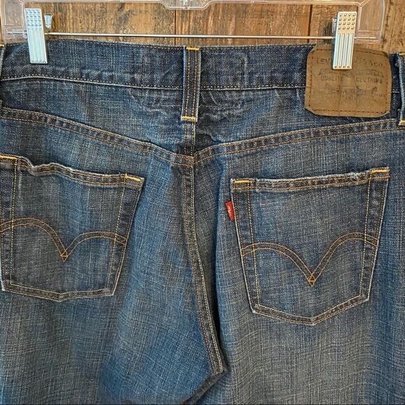 Levi’s 514 34/30 Men’s Blue Denim Slim Straight Cotton Jeans - Picture 10 of 11